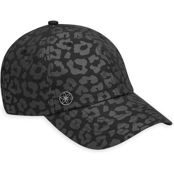Women\'s Leopard Black Classic Fitness Running Ponytail Quick-dry Sweatband Hats